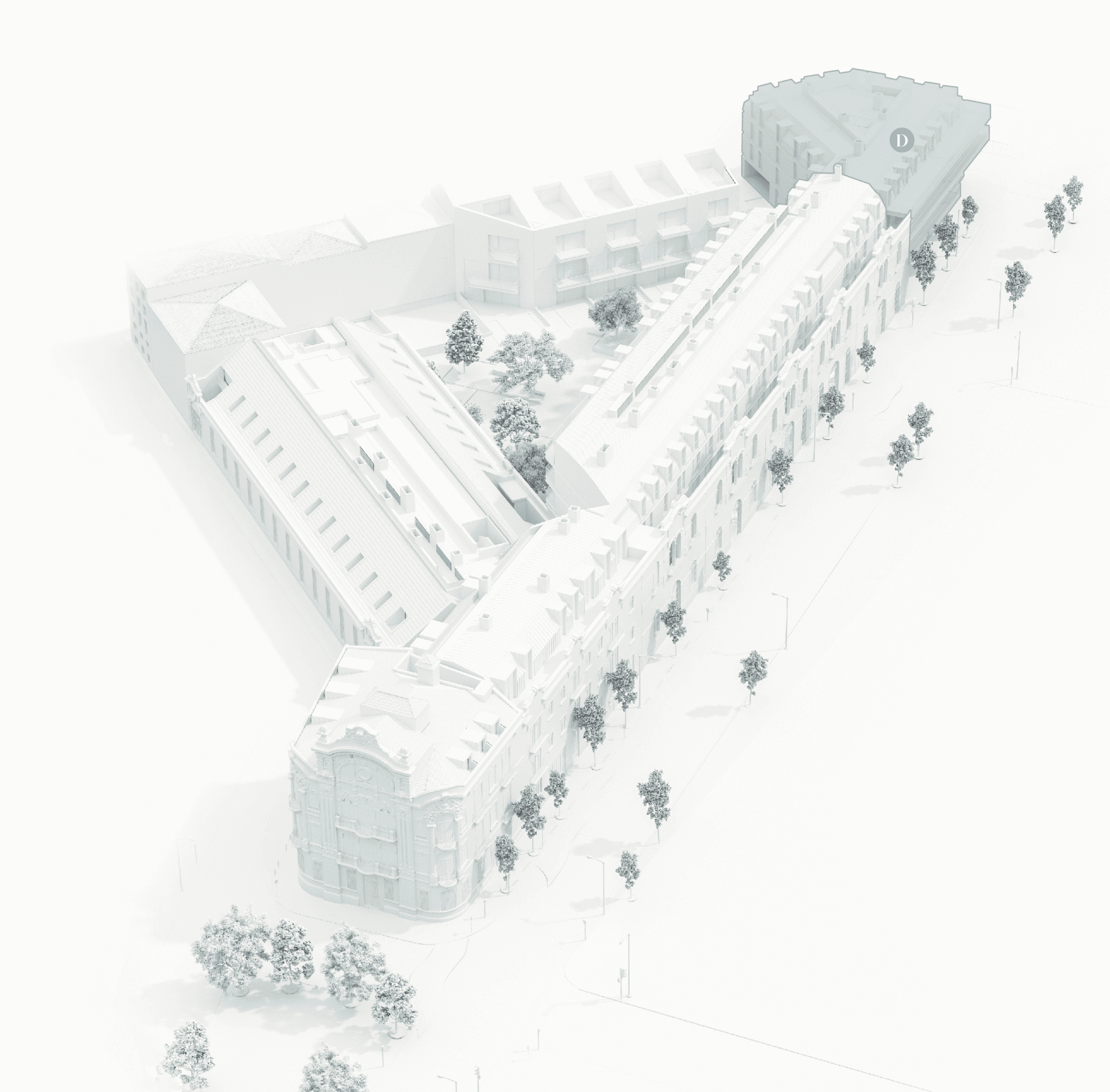 Marvilla Axonometry - Block D