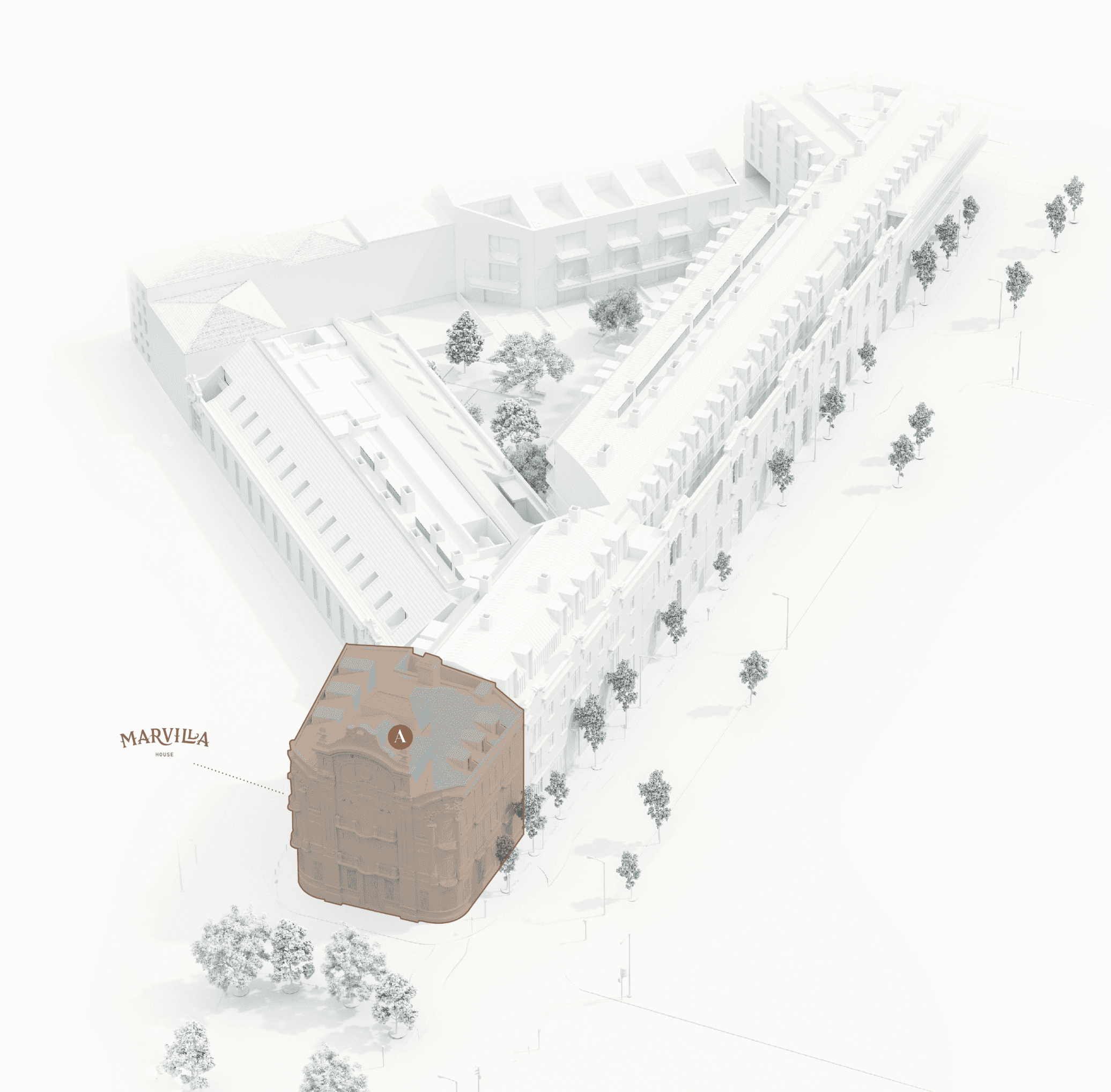 Marvilla Axonometry - Block A